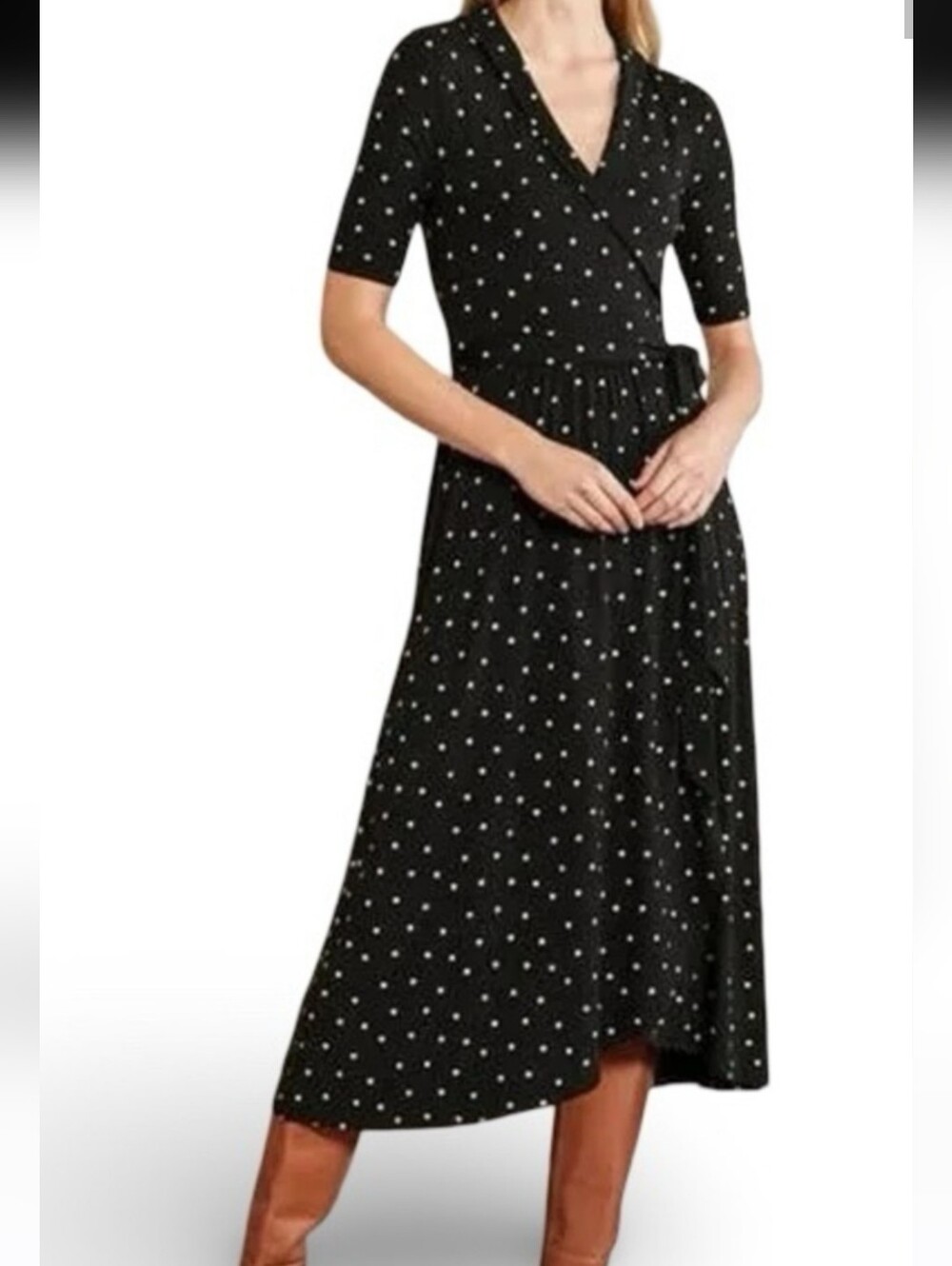 Boden Lavinia Jersey Wrap Dress Women's Size 6L